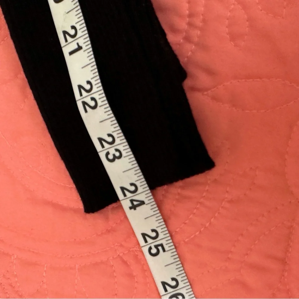 Venus Black Ribbed Cardigan with Faux Fur Collar – Size XL - Picture 6 of 7